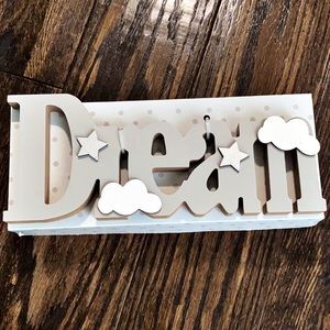 DREAM • wood decor • word art